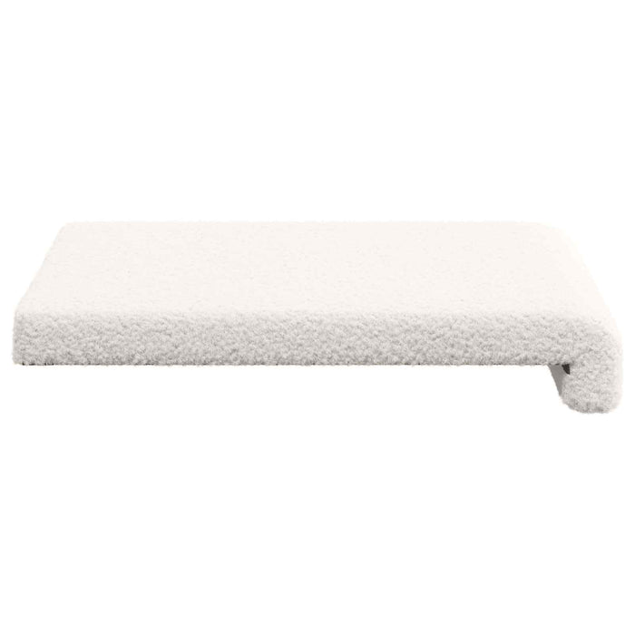 Perna pentru bancă 2 buc. Țesătura Sherpa Crem Adâncime 35 cm WALTI