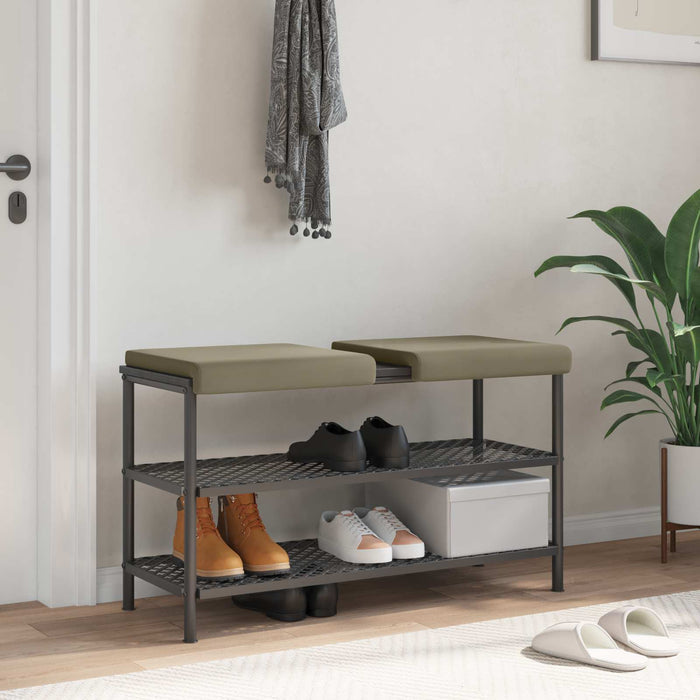Perna pentru bancă 2 pcs Catifea Texturată Kaki Adâncime 35 cm WALTI