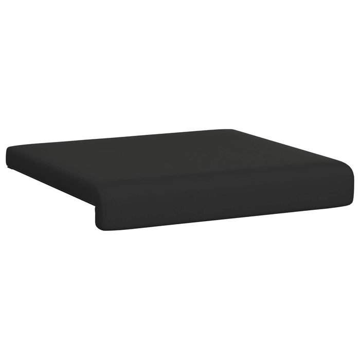 Perna pentru bancă 2 pcs Catifea Texturată Negru Adâncime 35 cm WALTI