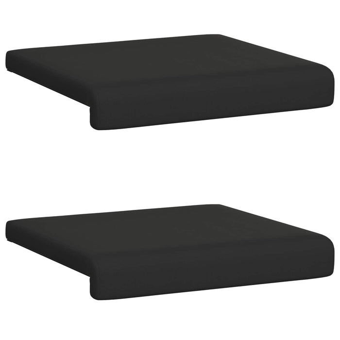 Perna pentru bancă 2 pcs Catifea Texturată Negru Adâncime 35 cm WALTI