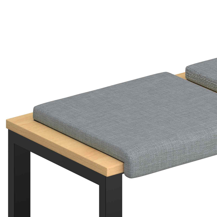 Perna pentru bancă 4 pcs Țesătură Gri deschis Adâncime 35 cm WALTI