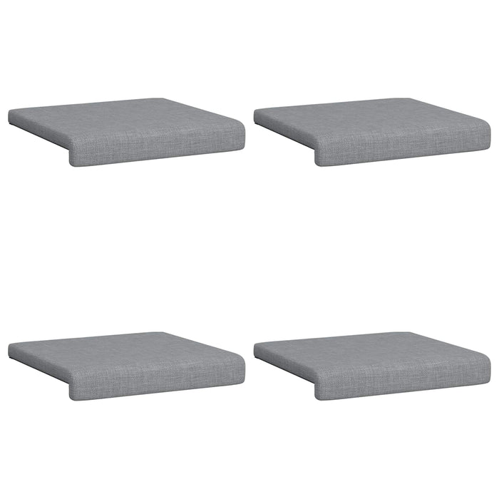 Perna pentru bancă 4 pcs Țesătură Gri deschis Adâncime 35 cm WALTI