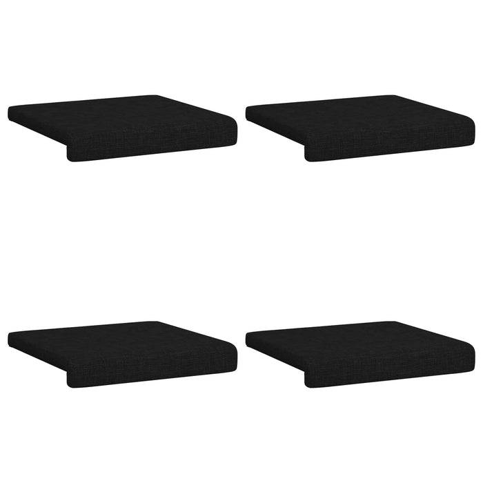 Perna pentru bancă 4 pcs Țesătură Negru Adâncime 35 cm WALTI