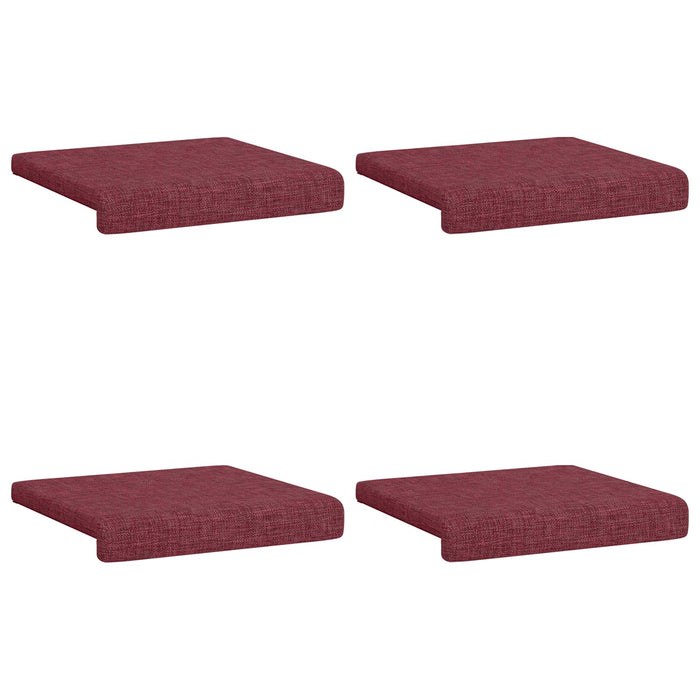 Perna pentru bancă 4 pcs Țesătură Roșu Vin Adâncime 35 cm WALTI