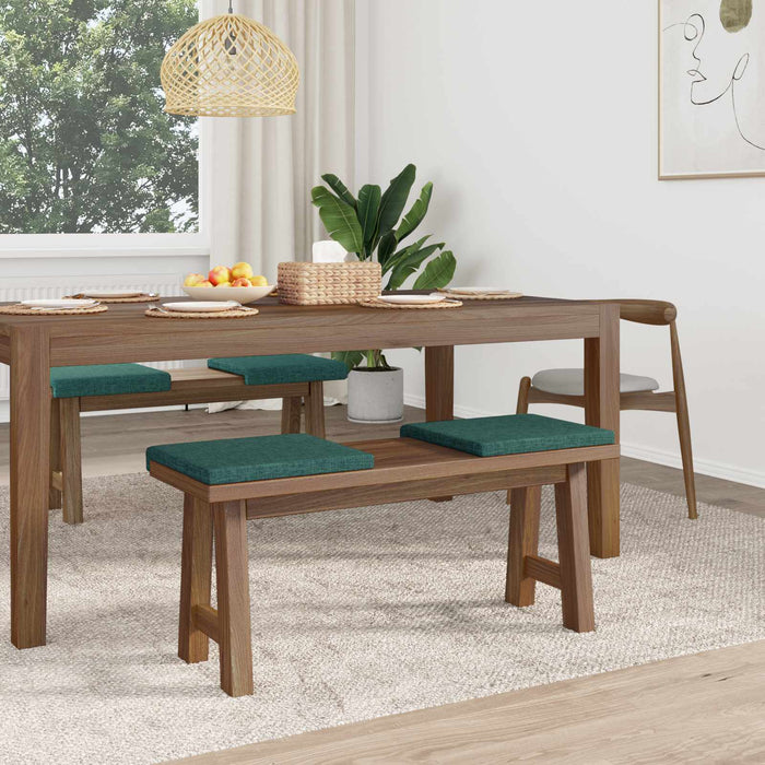 Perna pentru bancă 4 pcs Țesătură Verde închis Adâncime 35 cm WALTI