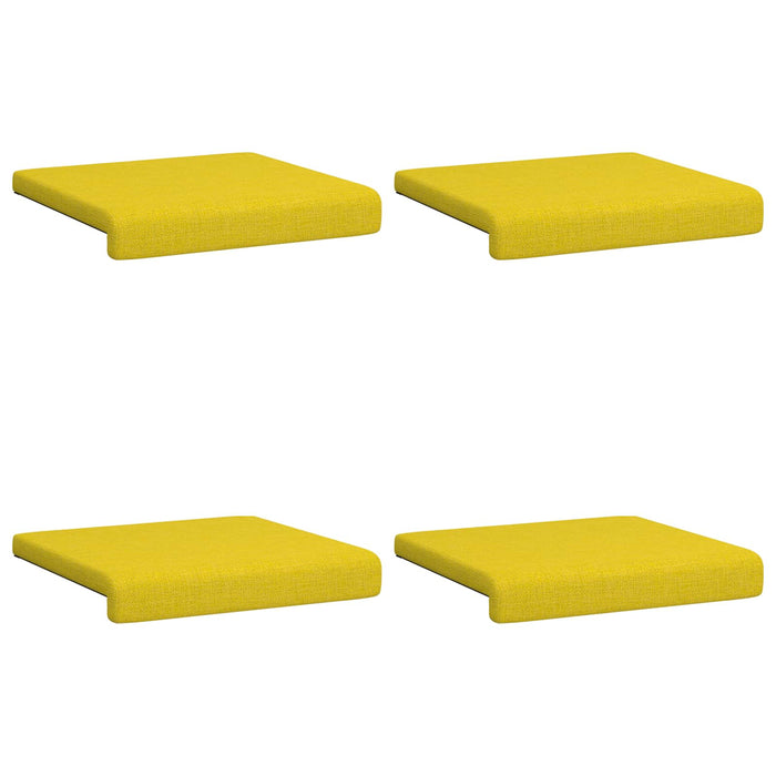 Perna pentru bancă 4 pcs Țesătură Galben Deschis Adâncime 35 cm WALTI