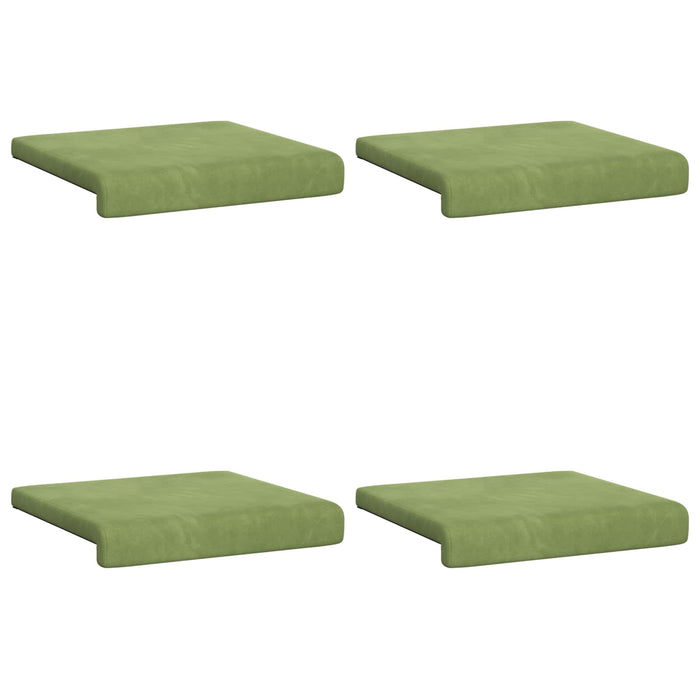 Perna pentru bancă 4 buc. Catifea Verde deschis Adâncime 35 cm WALTI