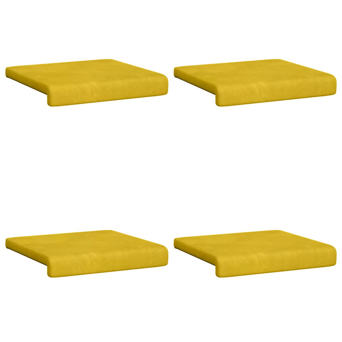 Perna pentru bancă 4 buc. Catifea Galben Adâncime 35 cm WALTI