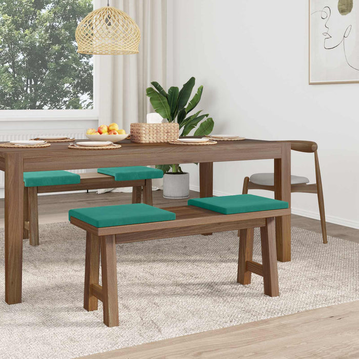 Perna pentru bancă 4 pcs Catifea Turcoaz Adâncime 35 cm WALTI