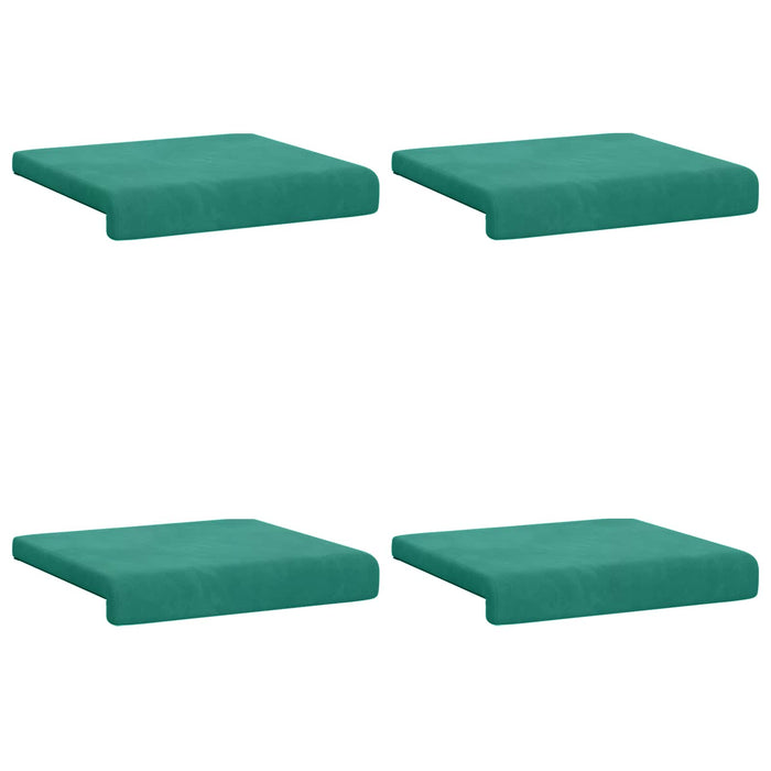 Perna pentru bancă 4 pcs Catifea Turcoaz Adâncime 35 cm WALTI