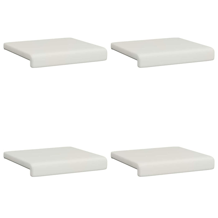 Perna pentru bancă 4 buc. Piele artificială Alb Adâncime 35 cm WALTI