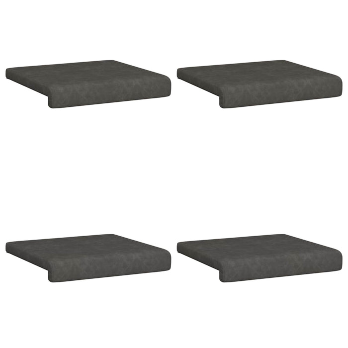 Perna pentru bancă 4 pcs Piele artificială Negru Adâncime 35 cm WALTI