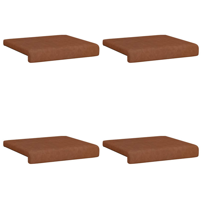 Perna pentru bancă 4 pcs Piele artificială Maro Adâncime 35 cm WALTI
