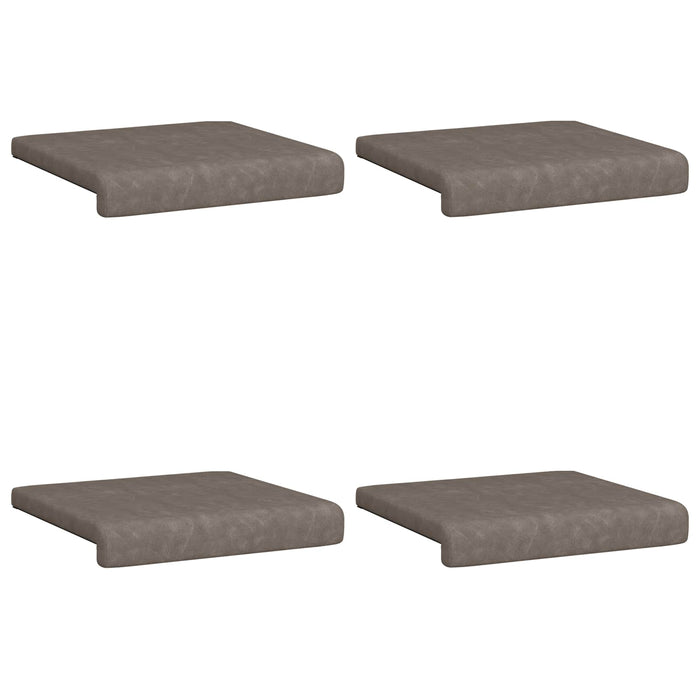 Perna pentru bancă 4 pcs Piele artificială Gri Adâncime 35 cm WALTI
