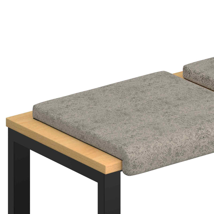 Perna pentru bancă 4 pcs Material din microfibră Gri deschis WALTI