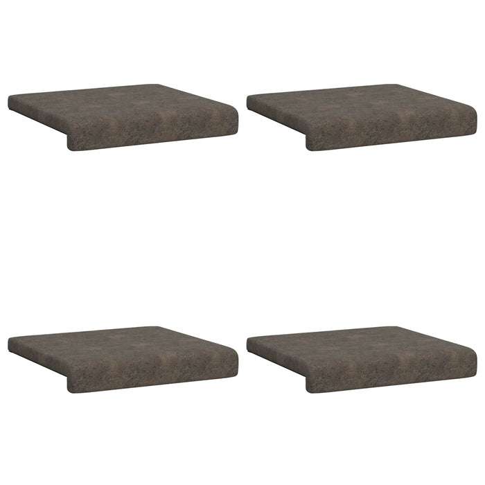 Perna pentru bancă 4 pcs Material din microfibră Gri închis WALTI