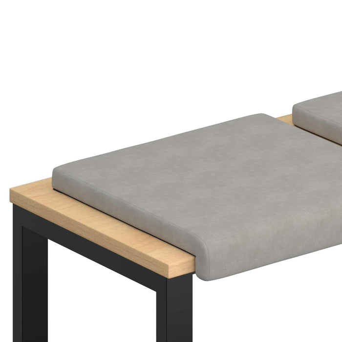 Perna pentru bancă 4 pcs Microfibră Gri deschis Adâncime 35 cm WALTI
