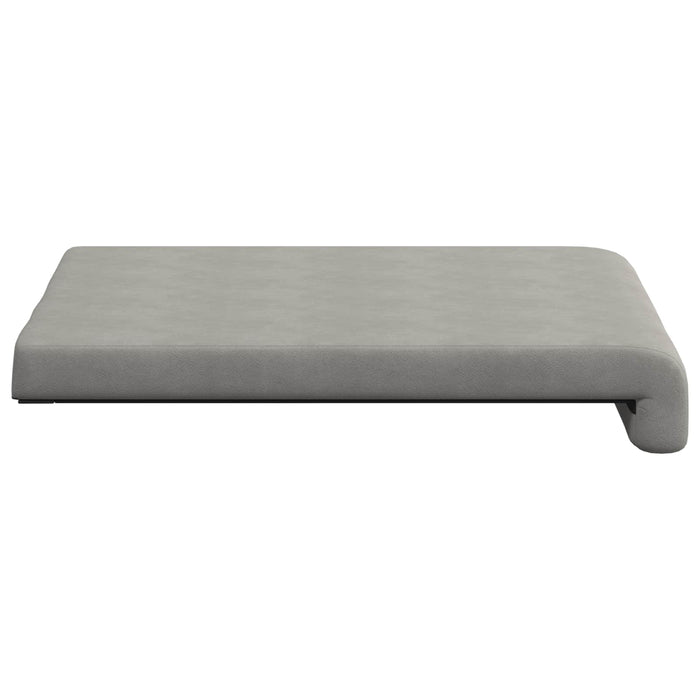 Perna pentru bancă 4 pcs Microfibră Gri deschis Adâncime 35 cm WALTI