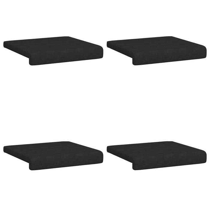 Perna pentru bancă 4 buc. Microfibră Negru Adâncime 35 cm WALTI