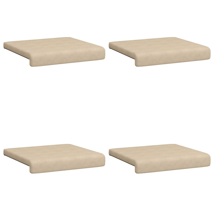 Perna pentru bancă 4 pcs Microfibră Crem Adâncime 35 cm WALTI