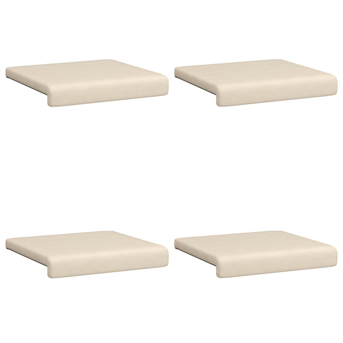 Perna pentru bancă 4 pcs Microfibră Bej Adâncime 35 cm WALTI