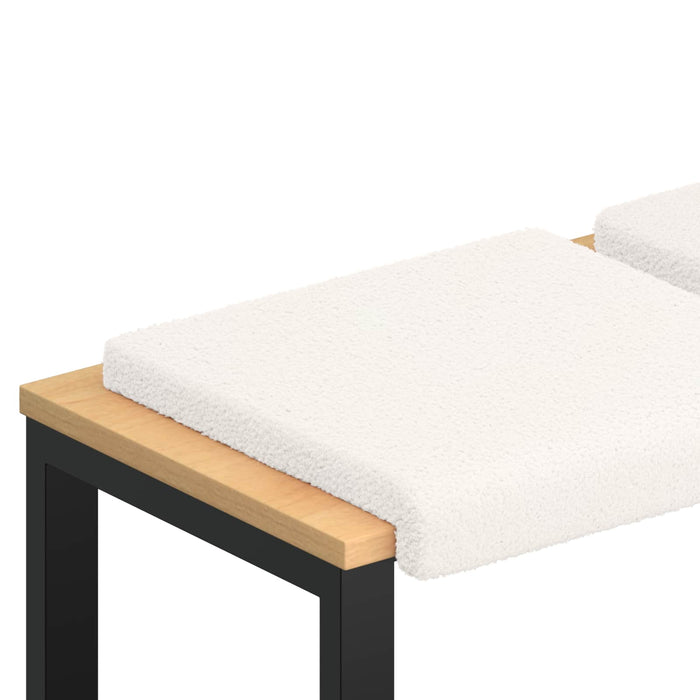 Perna pentru bancă 4 buc. Țesătura Sherpa Crem Adâncime 35 cm WALTI