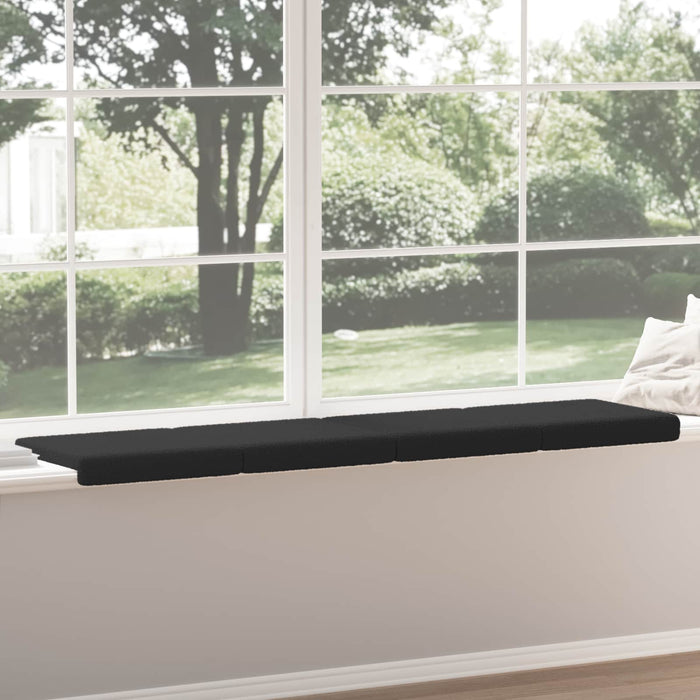 Perna pentru bancă 4 buc. Țesătura Sherpa Negru Adâncime 35 cm WALTI