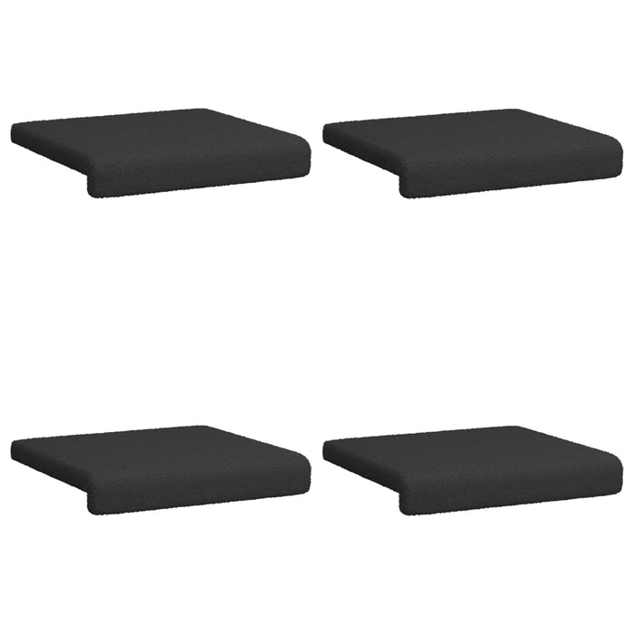 Perna pentru bancă 4 buc. Țesătura Sherpa Negru Adâncime 35 cm WALTI