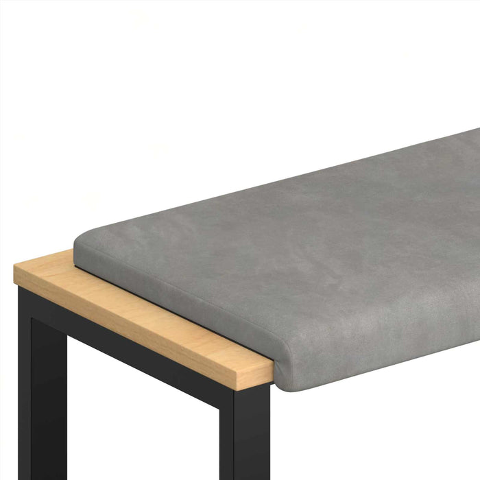 Perna pentru bancă Catifea Gri deschis Adâncime 35 cm WALTI