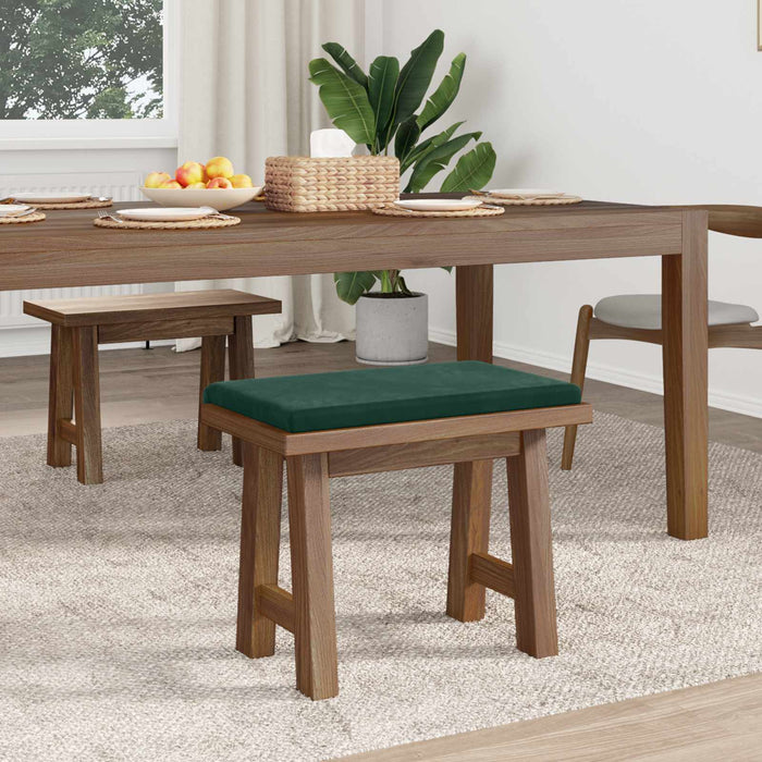 Perna pentru bancă Catifea Verde închis Adâncime 35 cm WALTI