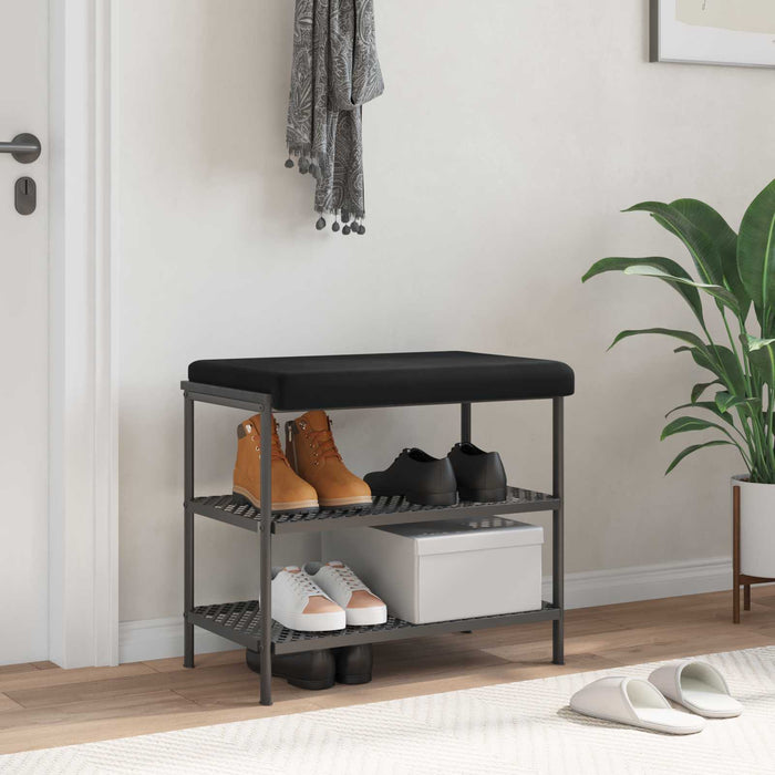 Perna pentru bancă Catifea Negru Adâncime 35 cm WALTI