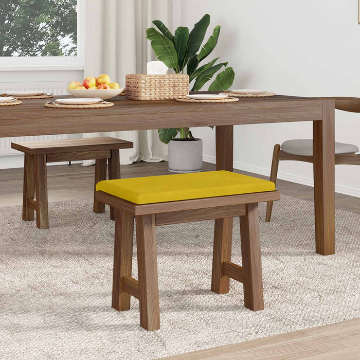 Perna pentru bancă Catifea Galben Adâncime 35 cm WALTI