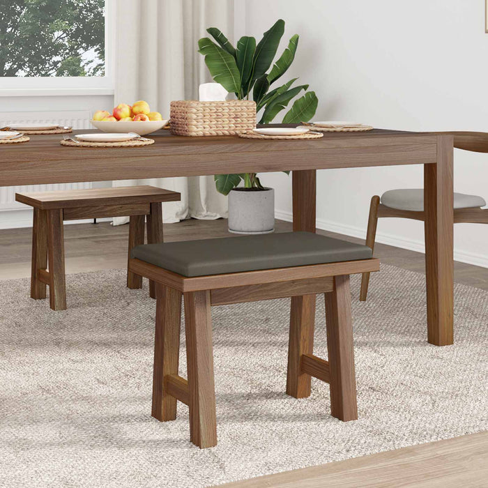 Perna pentru bancă Piele artificială Gri Adâncime 35 cm WALTI