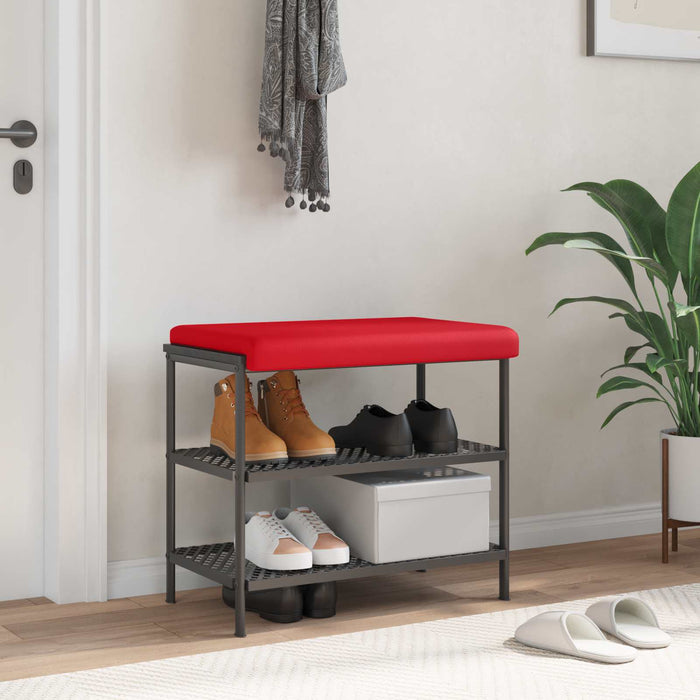 Perna pentru bancă Piele artificială Roșu Adâncime 35 cm WALTI
