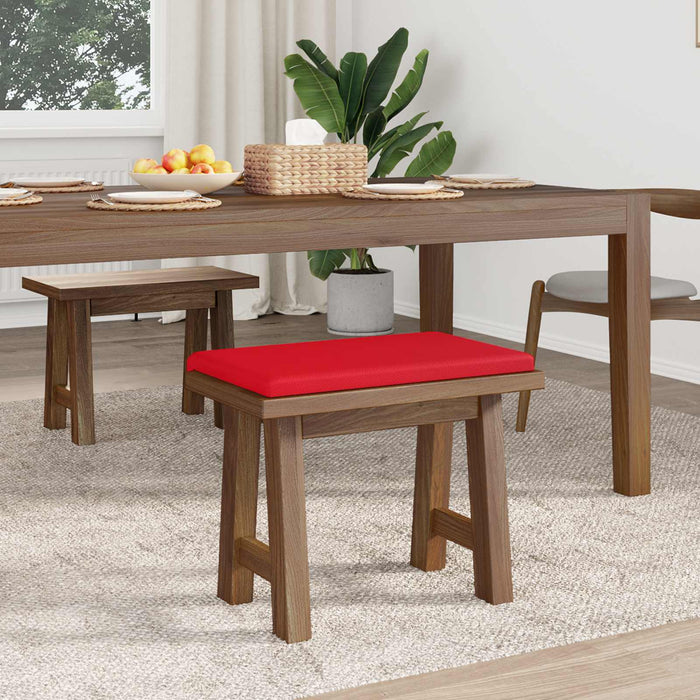 Perna pentru bancă Piele artificială Roșu Adâncime 35 cm WALTI