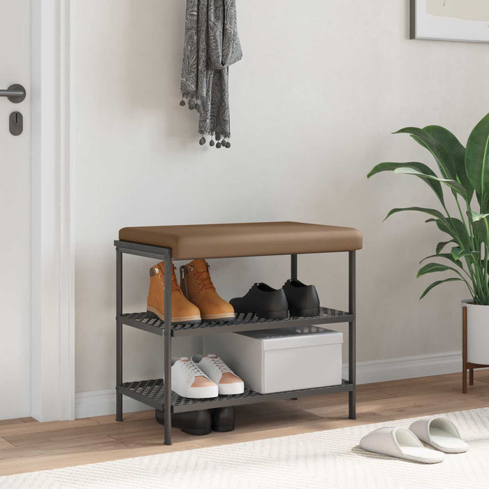 Perna pentru bancă Piele artificială Cappuccino Adâncime 35 cm WALTI