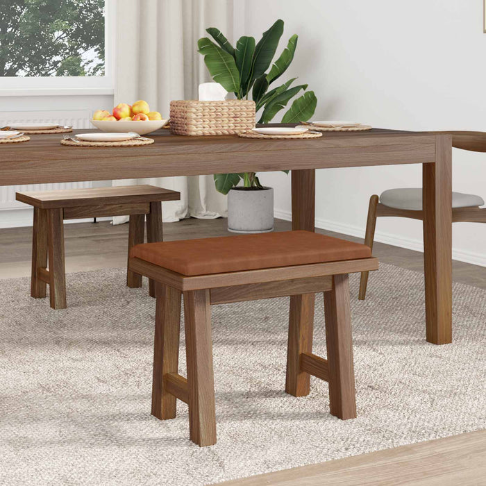 Perna pentru bancă Piele artificială Maro Adâncime 35 cm WALTI