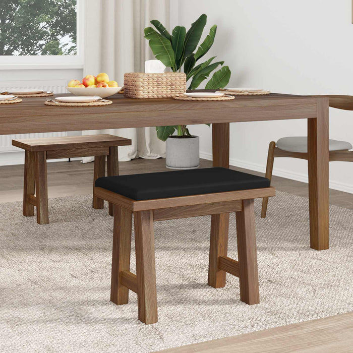 Perna pentru bancă Microfibră Negru Adâncime 35 cm WALTI