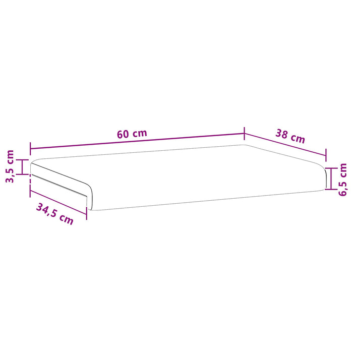 Perna pentru bancă cord albastru Adâncime 35 cm WALTI