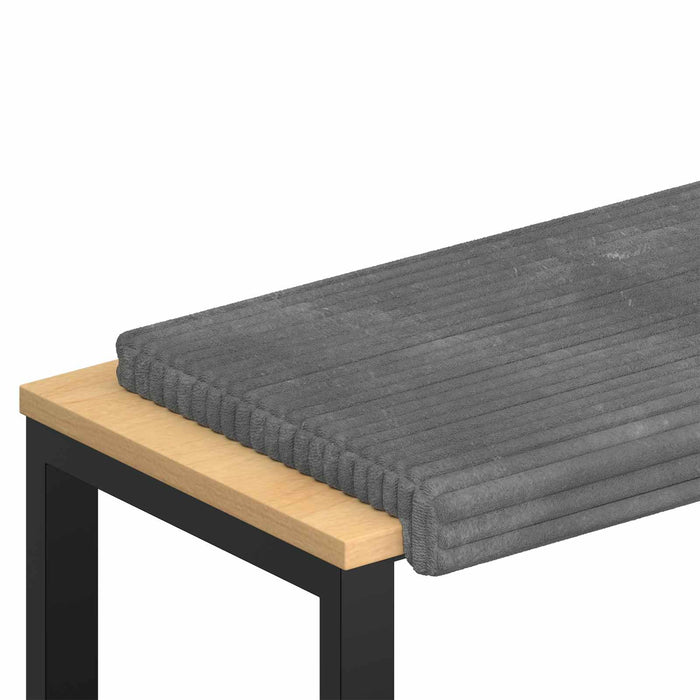 Perna pentru bancă Catifea pufoasă Gri deschis Adâncime 35 cm WALTI