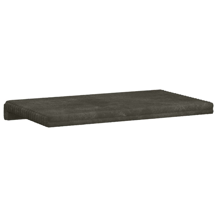 Perna pentru bancă Catifea pufoasă Antracit Adâncime 35 cm WALTI