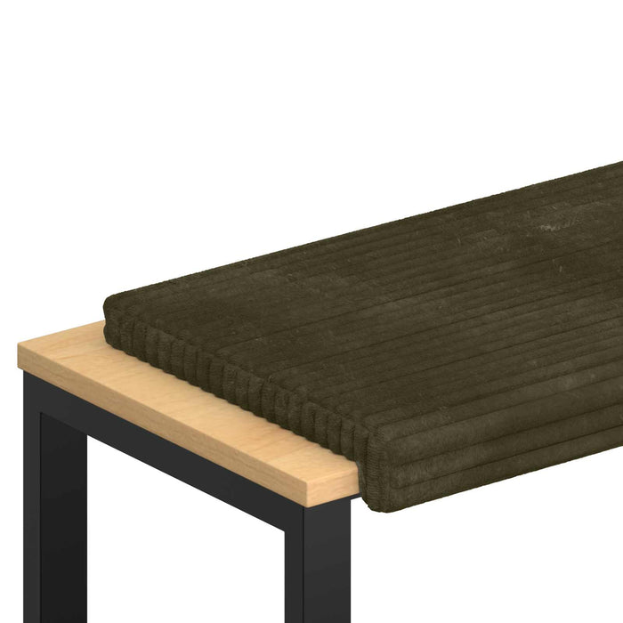 Perna pentru bancă Catifea pufoasă Verde Adâncime 35 cm WALTI