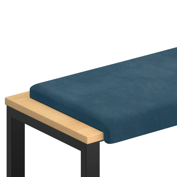 Perna pentru bancă Catifea albastru Adâncime 35 cm WALTI