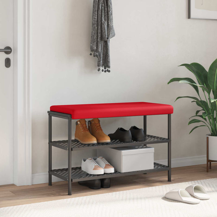 Perna pentru bancă Piele artificială Roșu Adâncime 35 cm WALTI