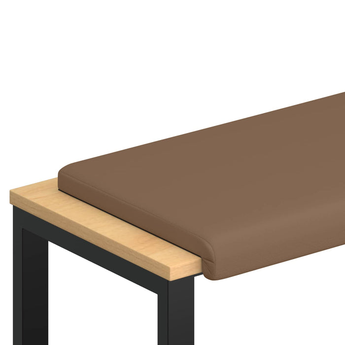 Perna pentru bancă Piele artificială Cappuccino Adâncime 35 cm WALTI