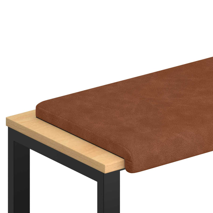 Perna pentru bancă Piele artificială Maro Adâncime 35 cm WALTI