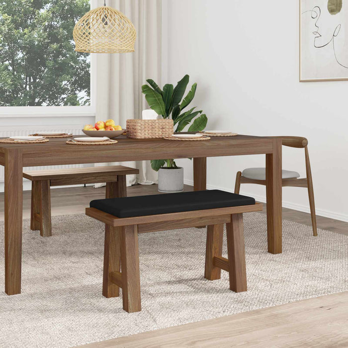 Perna pentru bancă Microfibră Negru Adâncime 35 cm WALTI