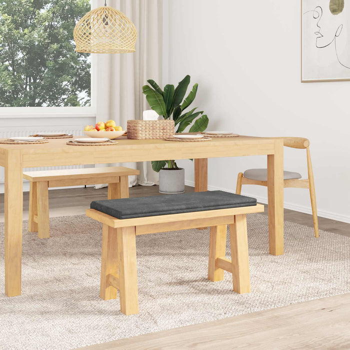 Perna pentru bancă Catifea pufoasă Gri deschis Adâncime 35 cm WALTI