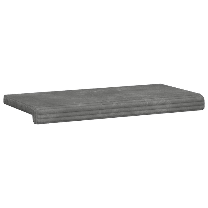 Perna pentru bancă Catifea pufoasă Gri deschis Adâncime 35 cm WALTI