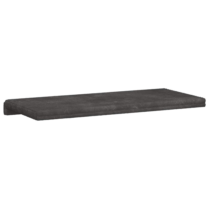 Perna pentru bancă Catifea pufoasă Gri închis Adâncime 35 cm WALTI